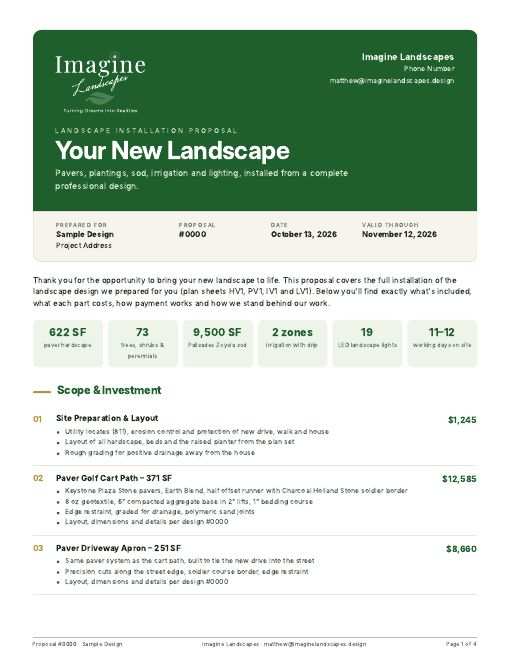 Customer-ready estimate (4 pages)